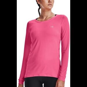 Under Armour Heat Gear Pink Long Sleeve Top